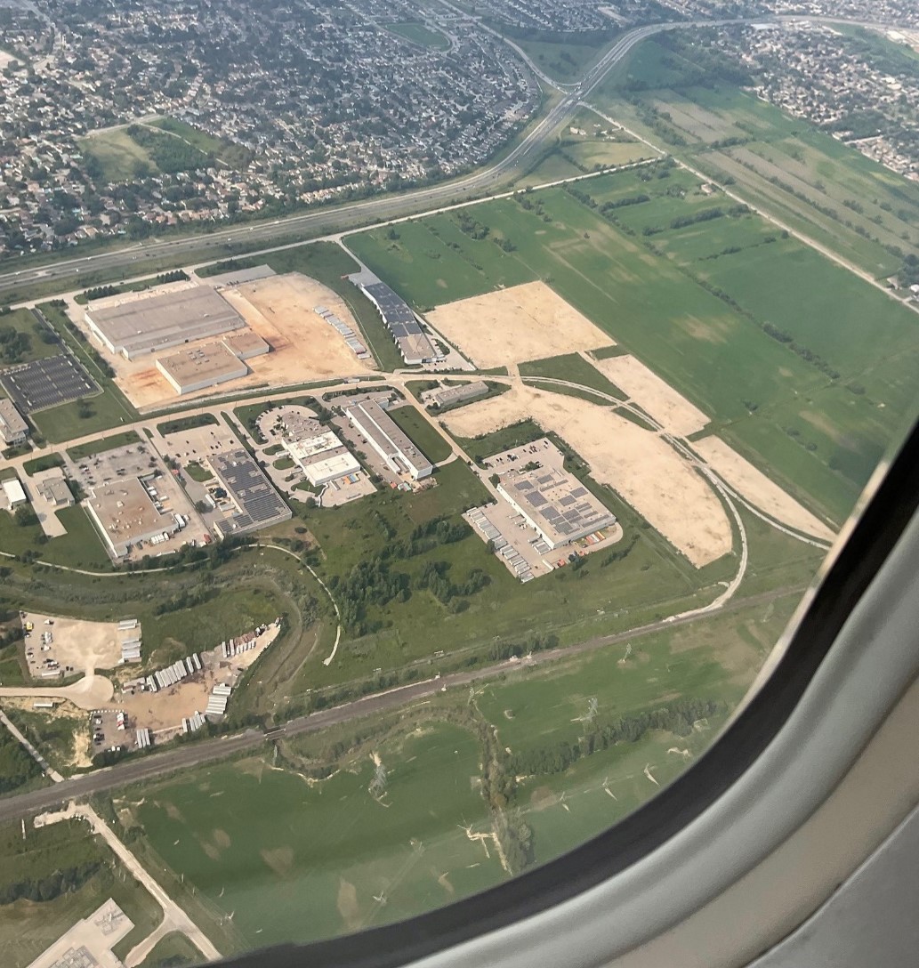 A snapshot of the NextStar Energy plant site, taken in May 2022,
now showcases a bustling landscape adorned with facility buildings