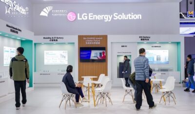 The LG Energy Solution booth at the 2024 World Smart Manufacturing Conference