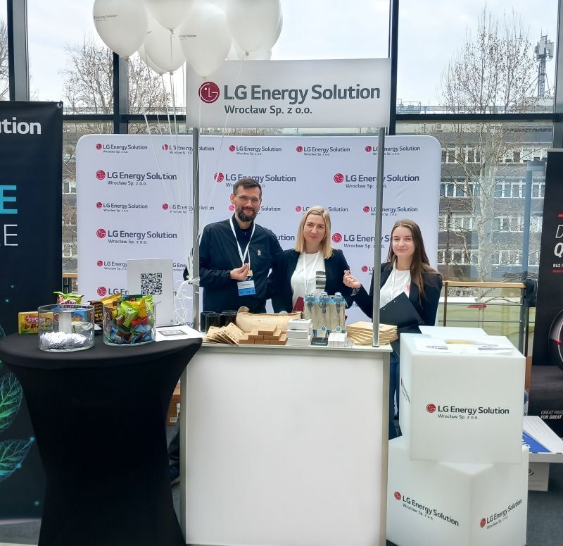 LG Energy Solution Wroclaw’s booth at the Wroclaw University of Science and Technology Job Fair (Source: LG Energy Solution Wroclaw LinkedIn)