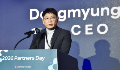 David Kim, CEO of LG Energy Solution, at 2026 Partners Day
