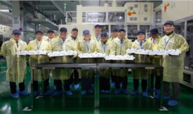 6th from the left, Mélanie Joly, Minister of Industry & Minister responsible for Canada Economic Development for Quebec Regions, 4th from the left Doug Ford, Premier of Ontario, 1st from the right Danies Lee, Chief Executive Officer of NextStar Energy, 3rd from the right Jung-Kwan KIM, Minister of Trade, Industry, and Resources of the Republic of Korea, 4th from the right David Kim, Chief Executive Officer of LG Energy Solution, middle Drew Dilkens, Mayor of Windsor