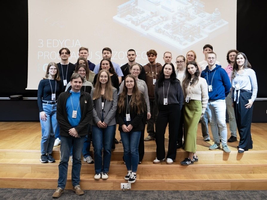 nterns at the completion ceremony