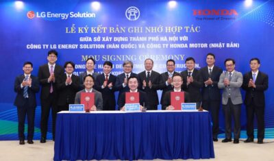 LG Energy Solution, Honda, and the City of Hanoi's MoU Signing Ceremony