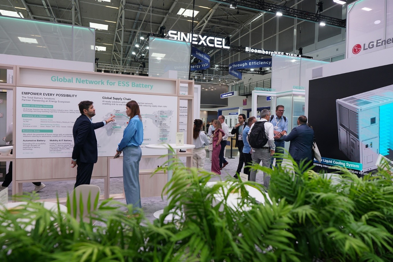 A booth of LG Energy Solution’s Global Network for ESS Battery