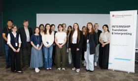 Participants of the Korean language internship program