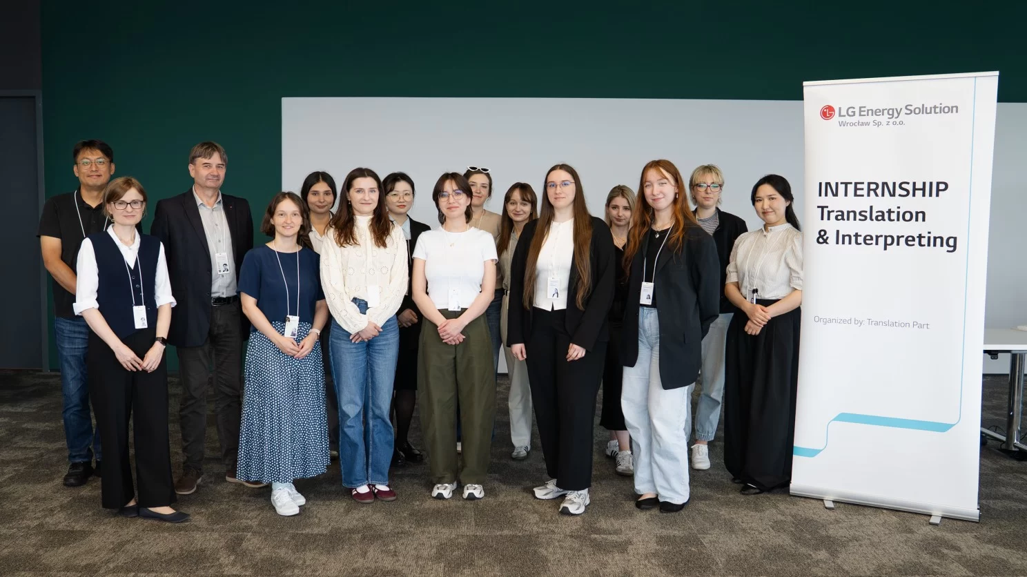 Participants of the Korean language internship program