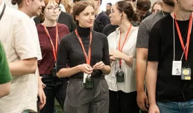 A group of interns during a line tour at LG Energy Solution Wroclaw