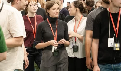 A group of interns during a line tour at LG Energy Solution Wroclaw