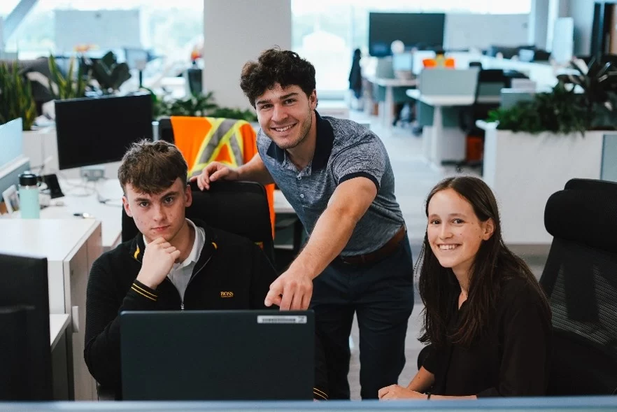 Krol, Van Veen, and Agostinis at NextStar Energy’s Co-op Program